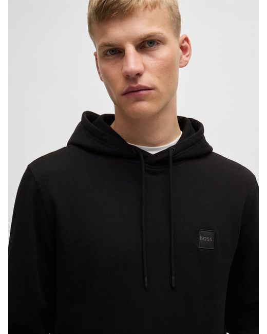 Boss Black Regular-Fit Wetalk Logo Hoodie for men