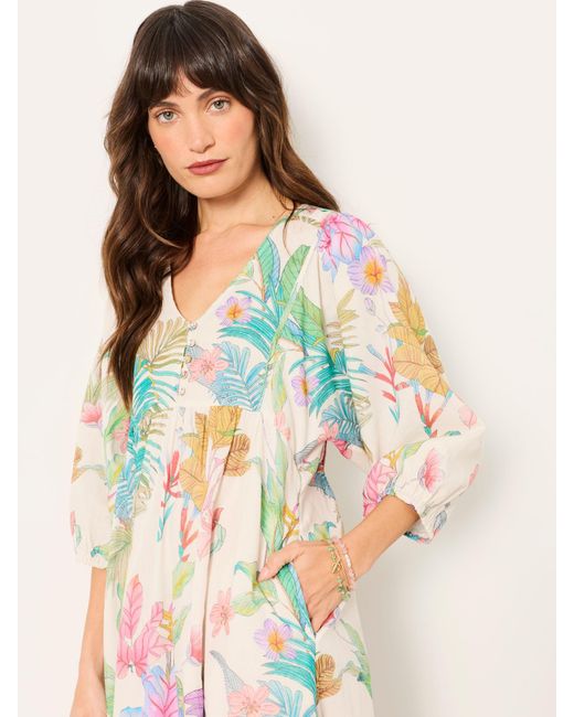 FatFace Metallic Fatface Regular Midi Dress