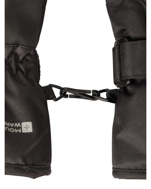 Mountain Warehouse Black Glide Waterproof Ski Gloves