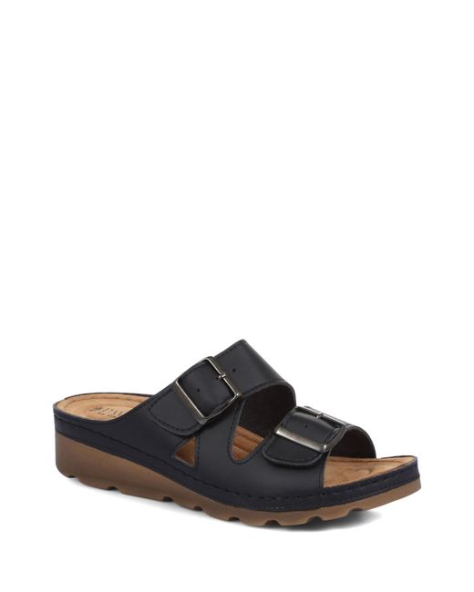 Pavers White Adjustable Mule Sandals