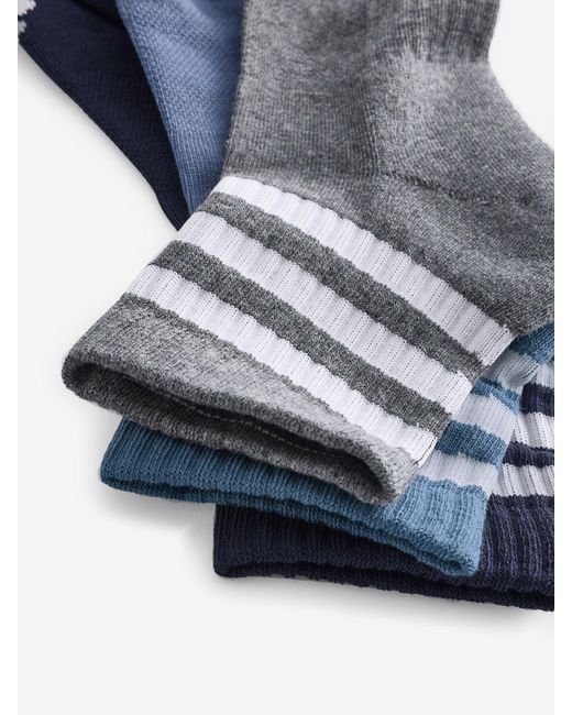 Adidas Sportswear Gepolsterte, Mittelhohe Socken Mit 3-Streifendesign Im 3Er-Pack in Blue für Herren