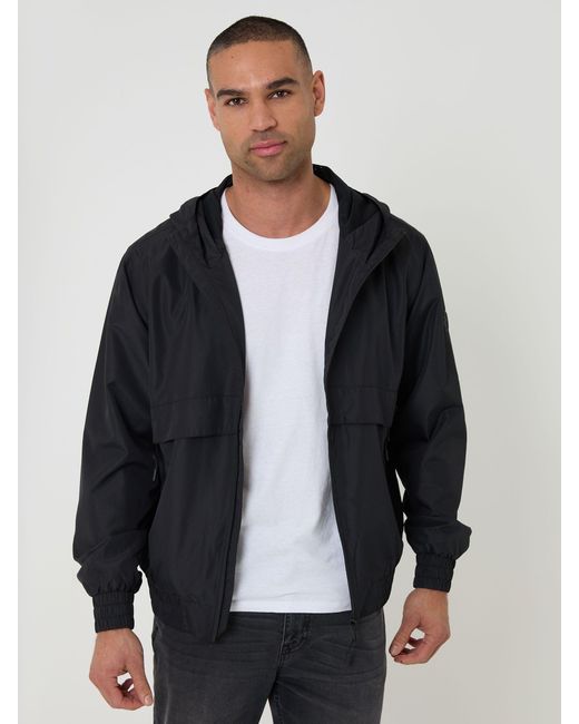 Threadbare Gray Lightweight Hooded Jacket for men