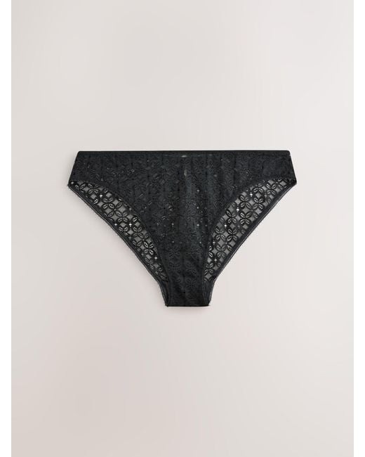 Next Black Lace Knickers 2 Pack