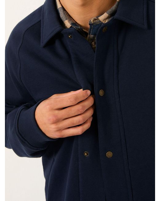 FatFace Blue Fatface Harrington Harrington Sweat Jacket for men