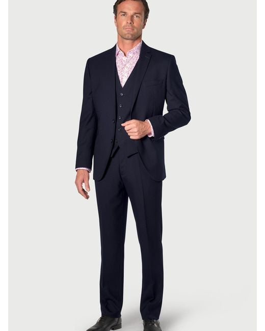 Brook Taverner Blue Suit Jacket for men