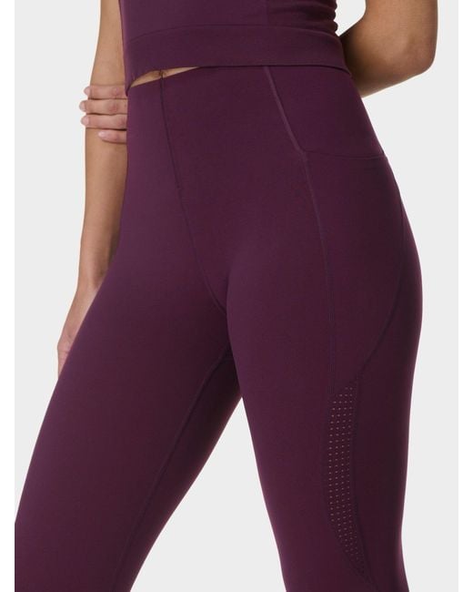 Sweaty Betty Purple 7/8 Length Power Pro Workout Leggings