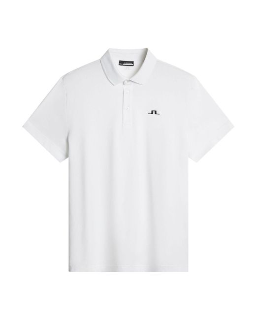 J.Lindeberg White J. Lindeberg J. Lindeberg Golf Bridge Polo Shirt for men