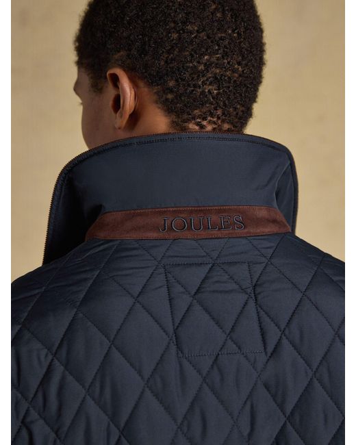 Joules Blue Quilted Jacket for men
