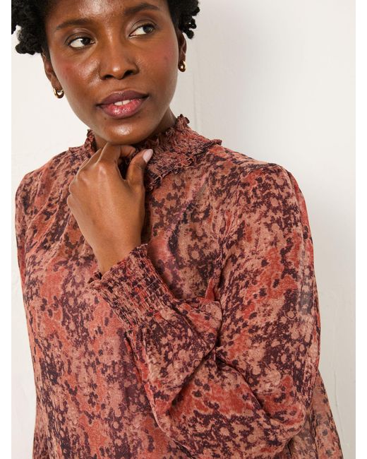 FatFace Red Fatface Jaclyn Blouse