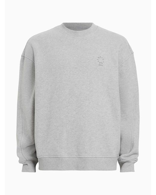 AllSaints Allsaints Haven Crew Sweatshirt Mit Rundhalsausschnittextra-Groß in Gray für Herren