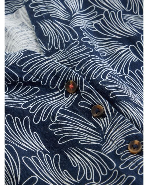 White Stuff Blue Linen Dress