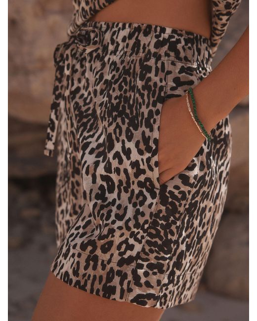 Next White Drawstring Shorts