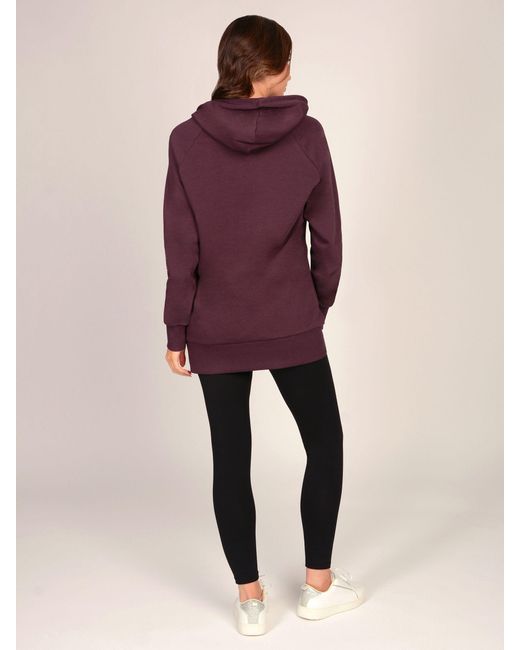 Pineapple Purple Longline Hoodie