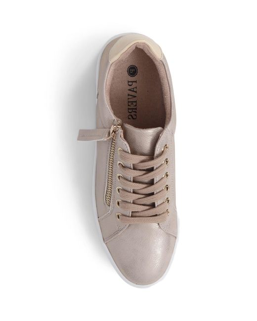 Pavers Natural Chunky Platform Trainers