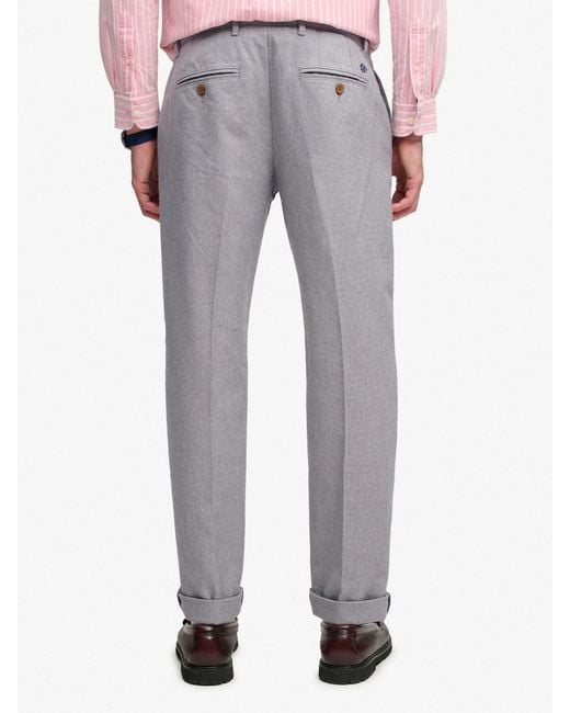 Superdry Gray Premium Textured Regular Chinos for men