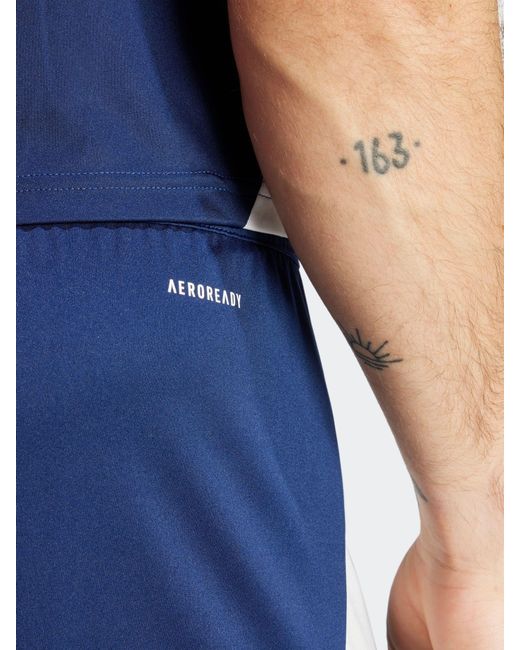 Adidas Blue Tiro 24 Training 2-In-1 Shorts for men