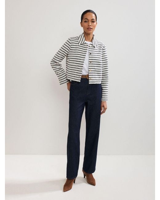 Phase Eight White Phase Eight Neave Stripe Jacket
