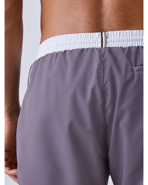 Boss Gray Starfish Quick Dry Swim Shorts for men