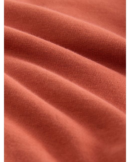 Next Orange Cotton Blend Brushed Jersey Shorts for men