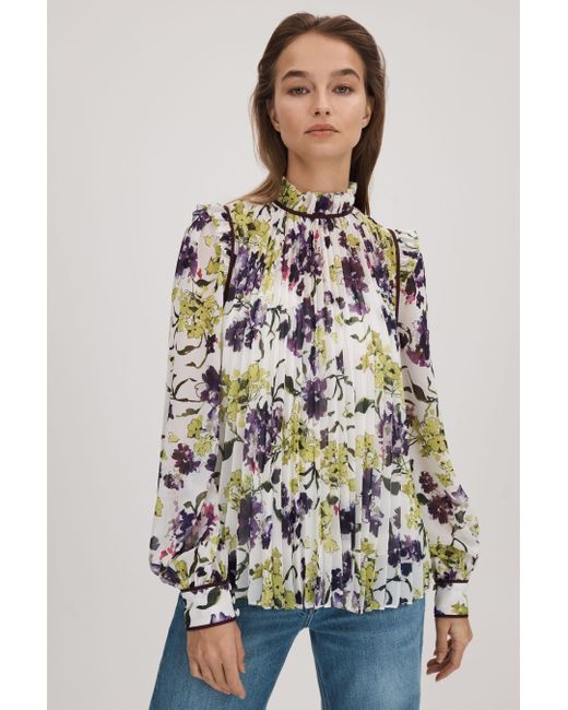 Florere White Blouse Polyester Printed