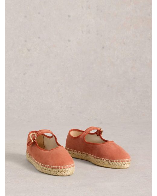 White Stuff Brown Mary Jane Espadrilles