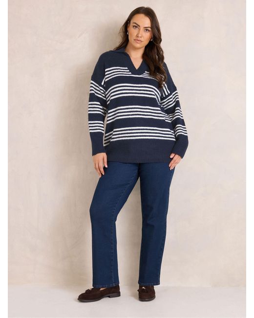 Evans Blue Knitted Jumper