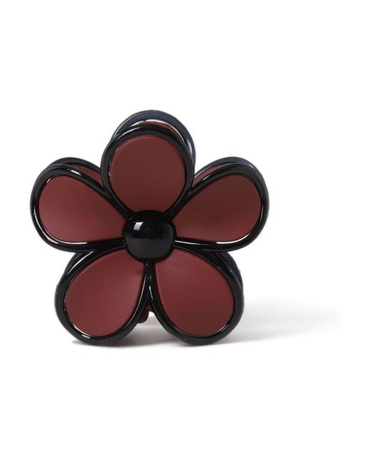 Aela Red Matte Flower Hair Claw