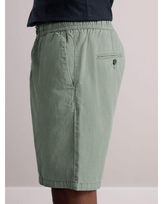 Next Green Premium Soft Touch Linen Blend Elasticated Waist Shorts for men