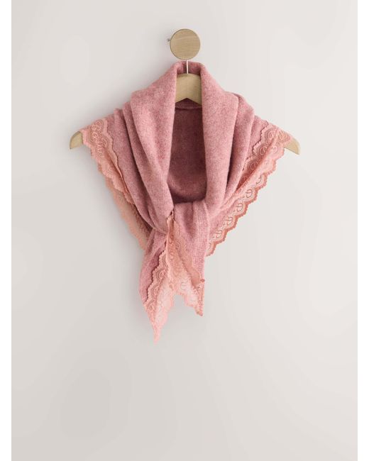 Ted Baker Pink Lace Triangle Scarf