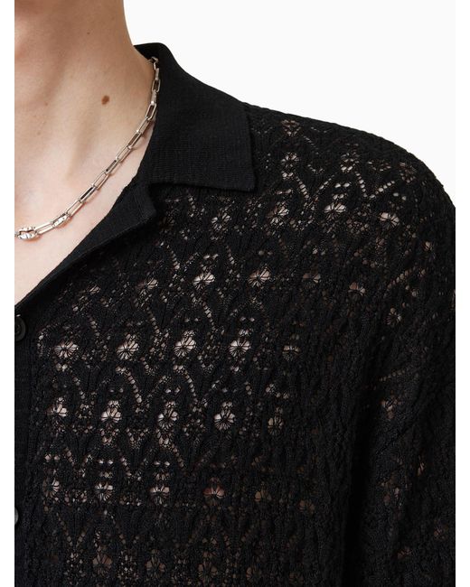 AllSaints Black Allsaints Loire Cardigan for men