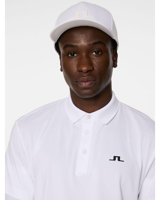 J.Lindeberg White J. Lindeberg J. Lindeberg Golf Bridge Polo Shirt for men