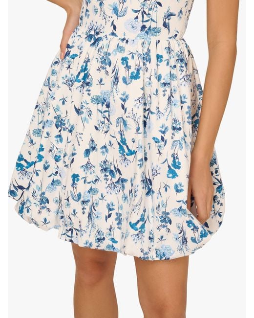 Adrianna Papell White Adrianna By Balloon Short Dress