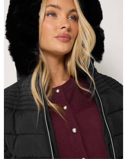 M Com Black Glam Padded Coat