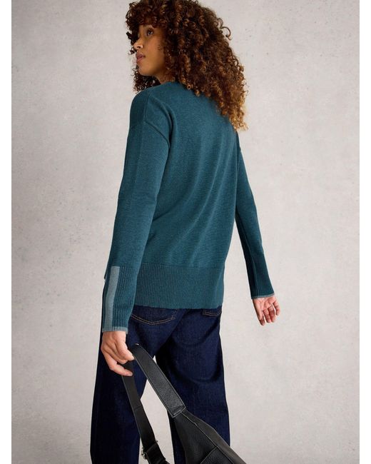 White Stuff Blue Jumper