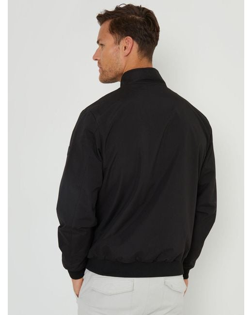 Threadbare Blue Showerproof Harrington Jacket for men