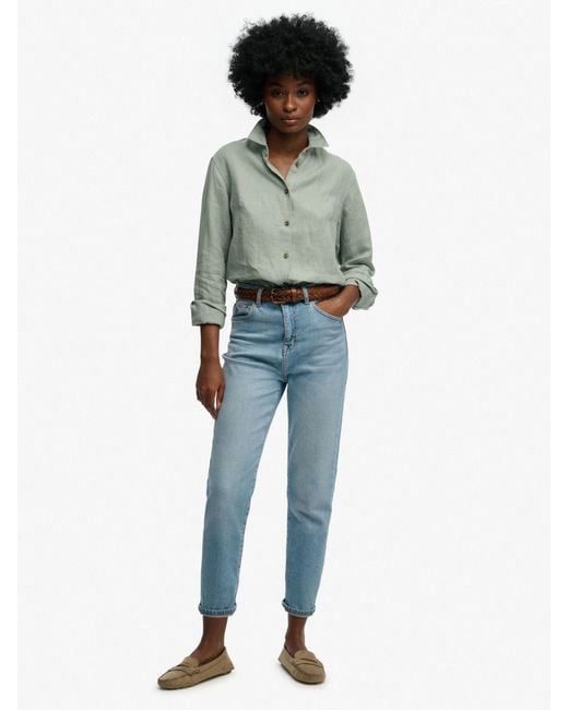 Superdry Green Premium Boyfriend Shirt