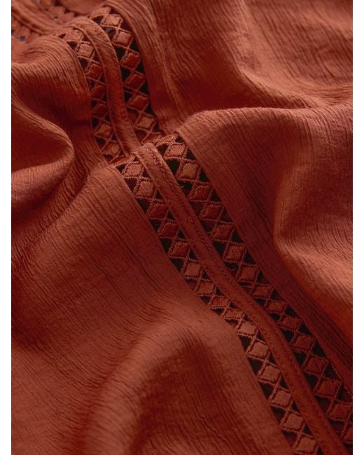 Next Rust Textured V-Neck Cami Top