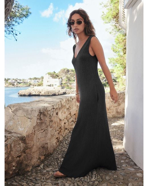 long sleeve maxi jersey dress Jersey Knit Long Sleeve Pencil Maxi Dress – Lavish-Life Boutique main image 0