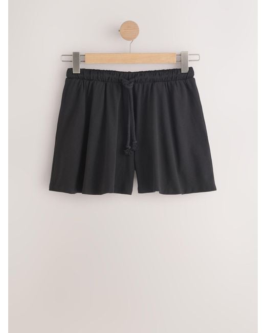 Next Black 2 Pack Drawstring Jersey Shorts