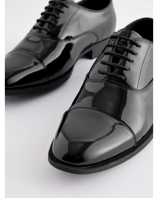 Next Patent Oxford Schuhe Mit Zehenkappe Shoes in Blue für Herren