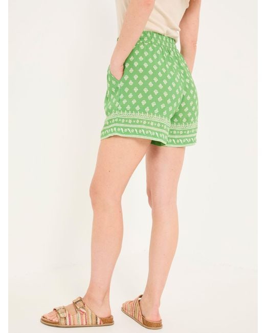 FatFace Green Flippy Shorts