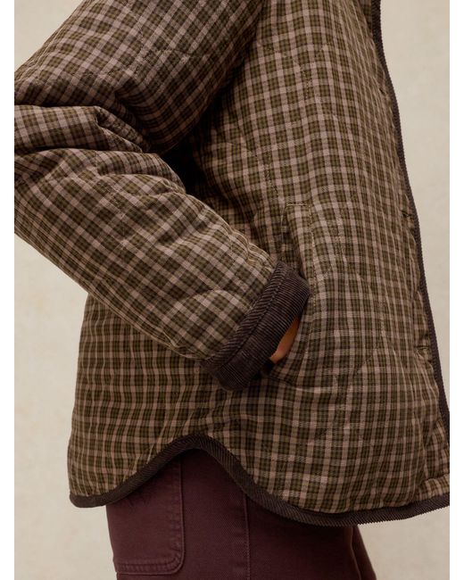 White Stuff Brown Arden Reversible Jacket
