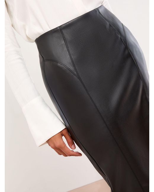 Lipsy White Side Split Midi Skirt
