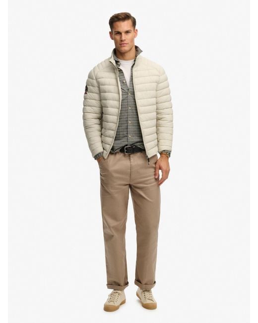 Superdry White Fuji Lite Padded Jacket for men