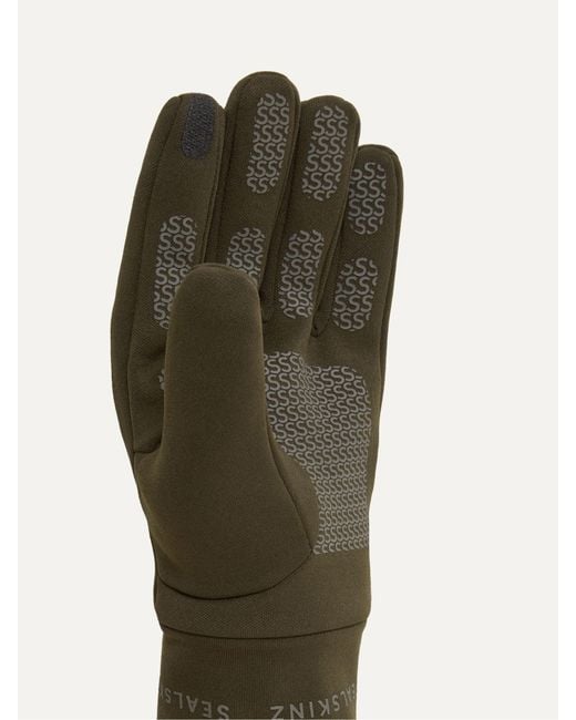 SealSkinz Green Acle Waterproof Soft Shell Gloves for men
