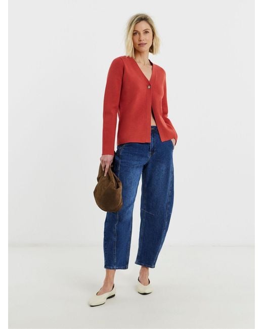 JD Williams Red V-Neck Statement Button Cardigan