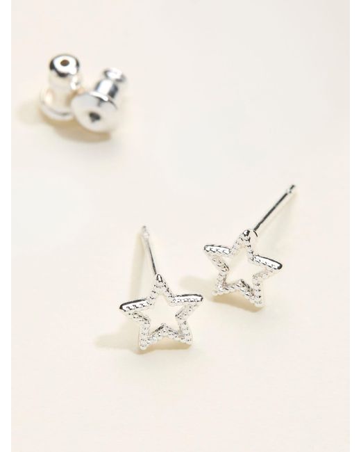 FatFace Natural Fatface Star Stud Earrings