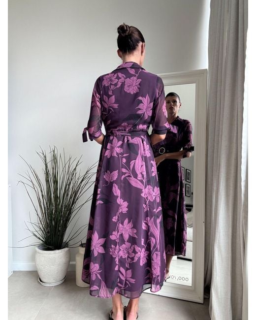 Style Cheat Multicolor Daphne Belted Shirt Dress