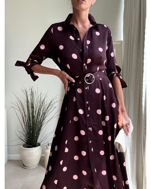 Style Cheat Gray Daphne Belted Shirt Dress