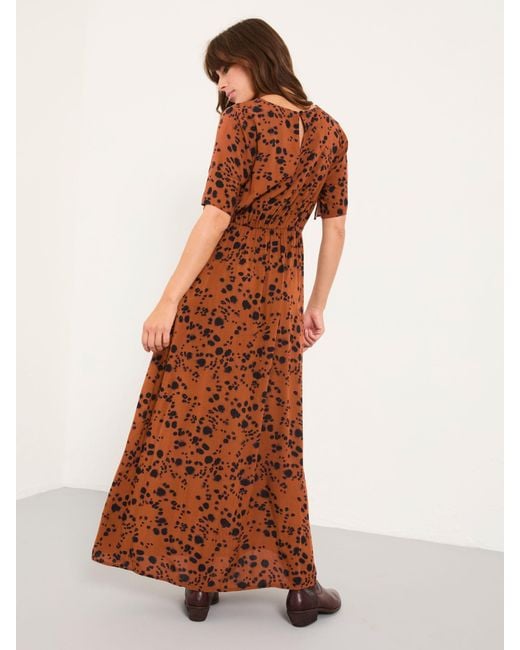 FatFace Brown Fatface Winona Regular Midi Dress